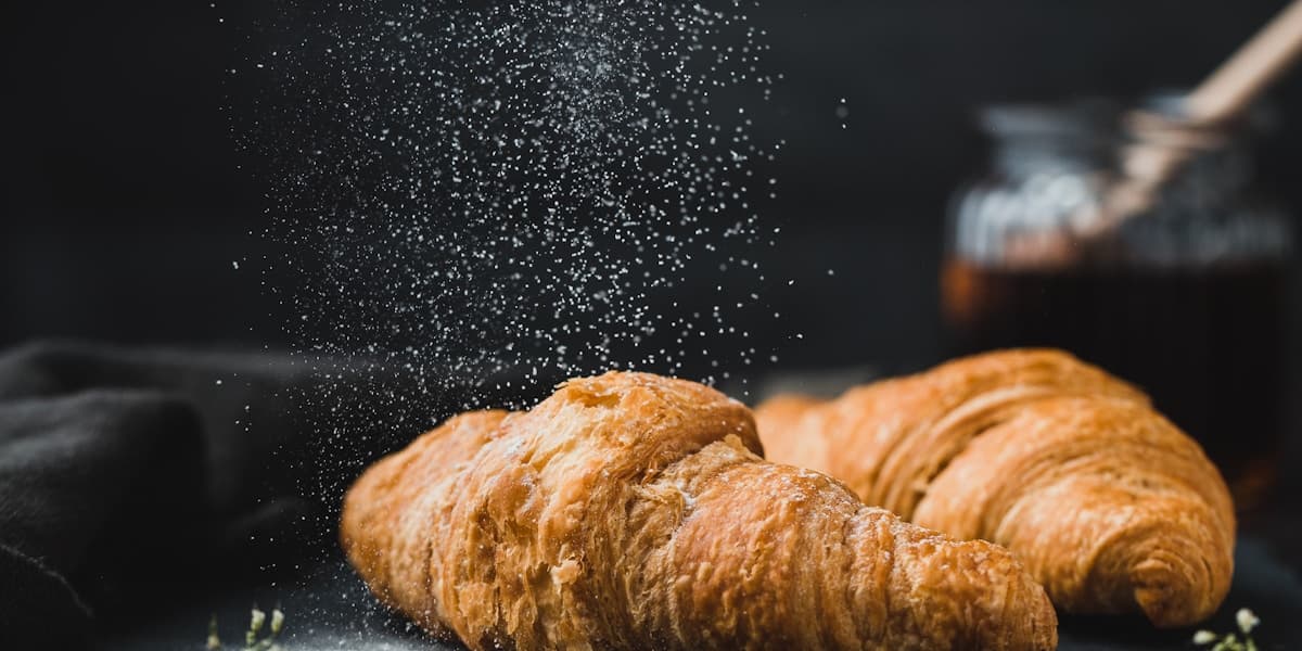 Freshly baked baguettes